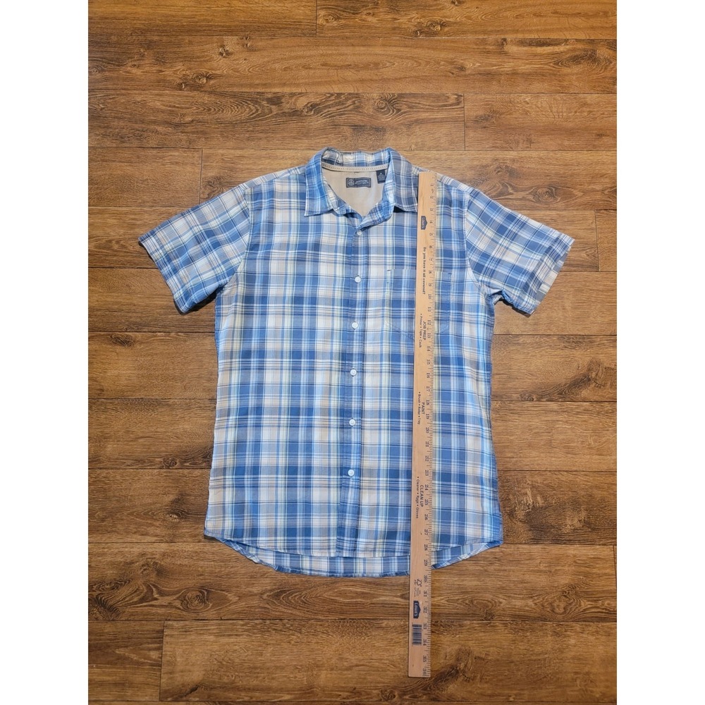 Arrow USA‎ 1851 Plaid Mens Short Sleeve Button Up Collard Shirt Size M